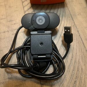 Webcam color black bought but never use, just kept in the closet